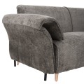 CORNER REVERSIBLE SOFA-BED MAILO FK6071.02 DARK GREY FABRIC-METAL LEGS 300x150x80Hcm.