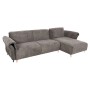 CORNER REVERSIBLE SOFA-BED MAILO FK6071.02 DARK GREY FABRIC-METAL LEGS 300x150x80Hcm.