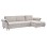CORNER REVERSIBLE SOFA-BED MAILO FK6071.05 BEIGE FABRIC-METAL LEGS 300x150x80Hcm.