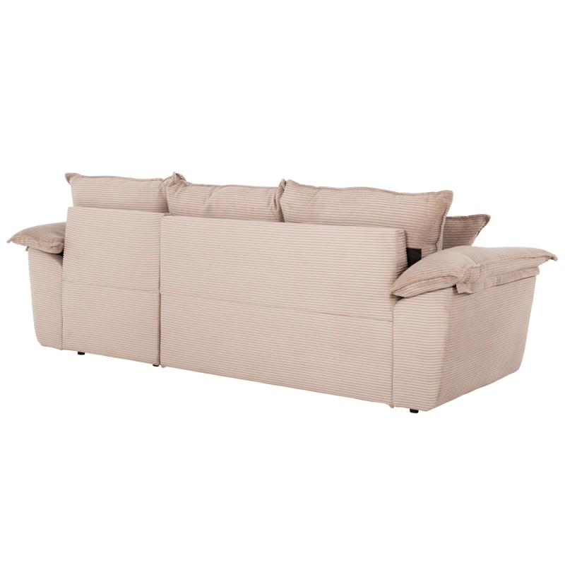 CORNER SOFA-BED WITH STORAGE SPACE ALDO FK3276.01R BEIGE FABRIC 256x91-159x87Hcm. CORNER SOFA-BED WITH STORAGE SPACE ALDO FK3276.01R BEIGE FABRIC 256x91-159x87Hcm.