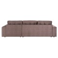 CORNER SOFA-BED WITH STORAGE SPACE CLANCY FK3281.03R BROWN FABRIC 308x181x92Hcm. CORNER SOFA-BED WITH STORAGE SPACE CLANCY FK3281.03R BROWN FABRIC 308x181x92Hcm.