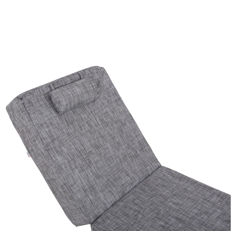 SUNBED CUSHION TEXTLINE GREY SIFNOS FK11761.10 200(120+80)x70x20Hcm. SUNBED CUSHION TEXTLINE GREY SIFNOS FK11761.10 200(120+80)x70x20Hcm.