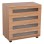 CHEST OF DRAWERS THORGAN FK9880.01 MELAMINE IN SONAMA-4 DRAWERS 80Χ40Χ83Hcm.