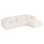 CORNER SOFA BRICKEN FK3275.02R WHITE FABRIC 110-282x98-160x72Hcm.
