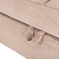 CORNER (LEFT) SOFA-BED WITH STORAGE SPACE ALDO FK3276.01L BEIGE FABRIC 256x91-159x87Hcm. CORNER (LEFT) SOFA-BED WITH STORAGE SPACE ALDO FK3276.01L BEIGE FABRIC 256x91-159x87Hcm.