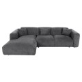 CORNER SOFA (LEFT) BRICKEN FK3275.04L ANTHRACITE FABRIC 110-282x98-160x72Hcm. CORNER SOFA (LEFT) BRICKEN FK3275.04L ANTHRACITE FABRIC 110-282x98-160x72Hcm.