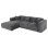 CORNER SOFA (LEFT) BRICKEN FK3275.04L ANTHRACITE FABRIC 110-282x98-160x72Hcm.