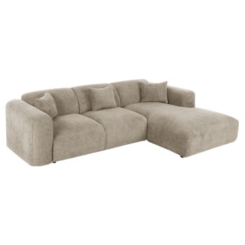 CORNER SOFA BRICKEN FK3275.01R BEIGE FABRIC 110-282x98-160x72Hcm.