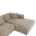 CORNER SOFA BRICKEN FK3275.01R BEIGE FABRIC 110-282x98-160x72Hcm. CORNER SOFA BRICKEN FK3275.01R BEIGE FABRIC 110-282x98-160x72Hcm.