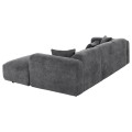 CORNER SOFA BRICKEN FK3275.04R ANTHRACITE FABRIC 110-282x98-160x72Hcm. CORNER SOFA BRICKEN FK3275.04R ANTHRACITE FABRIC 110-282x98-160x72Hcm.