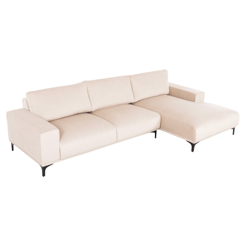CORNER SOFA (RIGHT) NOA FK3278.01R ECRU FABRIC 288x90-157x67-80Hcm. CORNER SOFA (RIGHT) NOA FK3278.01R ECRU FABRIC 288x90-157x67-80Hcm.