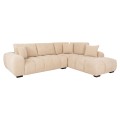CORNER SOFA (RIGHT) COVEN FK3266.01R ECRU FABRIC 298x102-208x85Hcm. CORNER SOFA (RIGHT) COVEN FK3266.01R ECRU FABRIC 298x102-208x85Hcm.