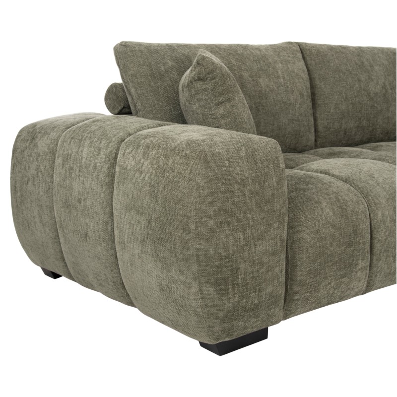 CORNER SOFA (RIGHT) COVEN FK3266.04R GREEN FABRIC 298x102-208x85Hcm. CORNER SOFA (RIGHT) COVEN FK3266.04R GREEN FABRIC 298x102-208x85Hcm.