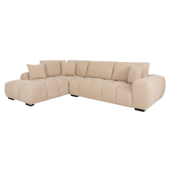 CORNER SOFA (LEFT) COVEN FK3266.01L ECRU FABRIC 298x102-208x85Hcm.