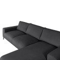 CORNER SOFA (RIGHT) NOA FK3278.02R ANTHRACITE FABRIC 288x90-157x67-80Hcm. CORNER SOFA (RIGHT) NOA FK3278.02R ANTHRACITE FABRIC 288x90-157x67-80Hcm.