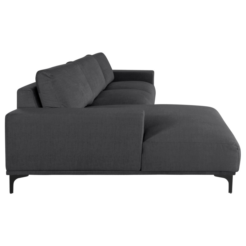 CORNER SOFA (LEFT) NOA FK3278.02L ANTHRACITE FABRIC 288x90-157x67-80Hcm. CORNER SOFA (LEFT) NOA FK3278.02L ANTHRACITE FABRIC 288x90-157x67-80Hcm.