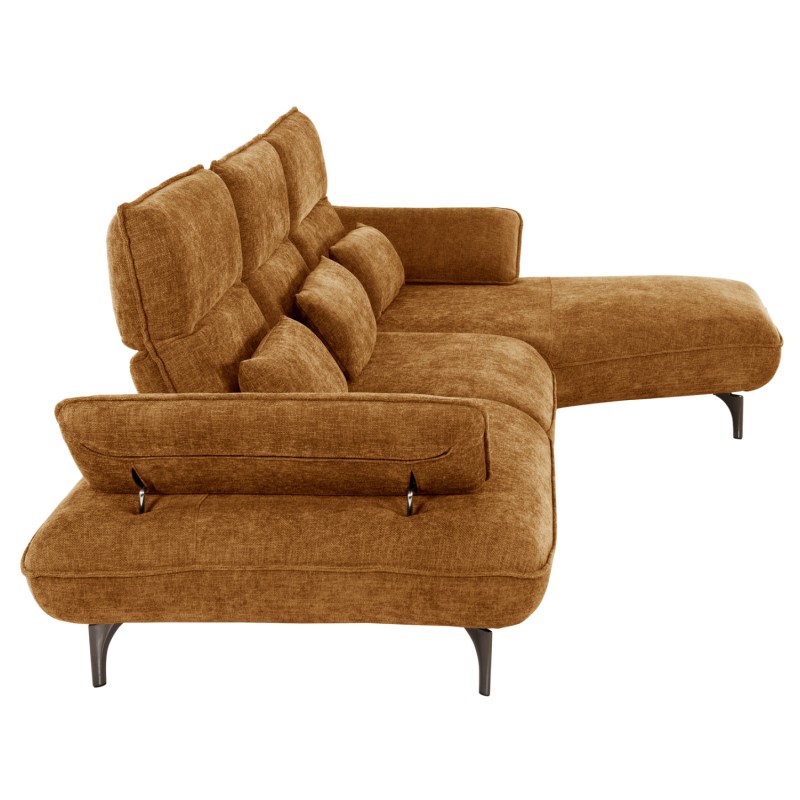 CORNER (RIGHT) SOFA-BED CONVERT FK3268.02R BRICK RED FABRIC 283x188x100Hcm. CORNER (RIGHT) SOFA-BED CONVERT FK3268.02R BRICK RED FABRIC 283x188x100Hcm.