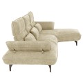 CORNER (RIGHT) SOFA-BED CONVERT FK3268.01R ECRU FABRIC 283x188x100Hcm. CORNER (RIGHT) SOFA-BED CONVERT FK3268.01R ECRU FABRIC 283x188x100Hcm.