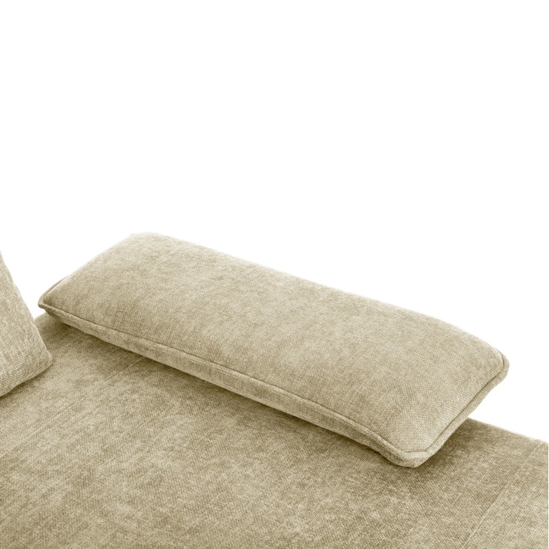 CORNER (RIGHT) SOFA-BED CONVERT FK3268.01R ECRU FABRIC 283x188x100Hcm. CORNER (RIGHT) SOFA-BED CONVERT FK3268.01R ECRU FABRIC 283x188x100Hcm.