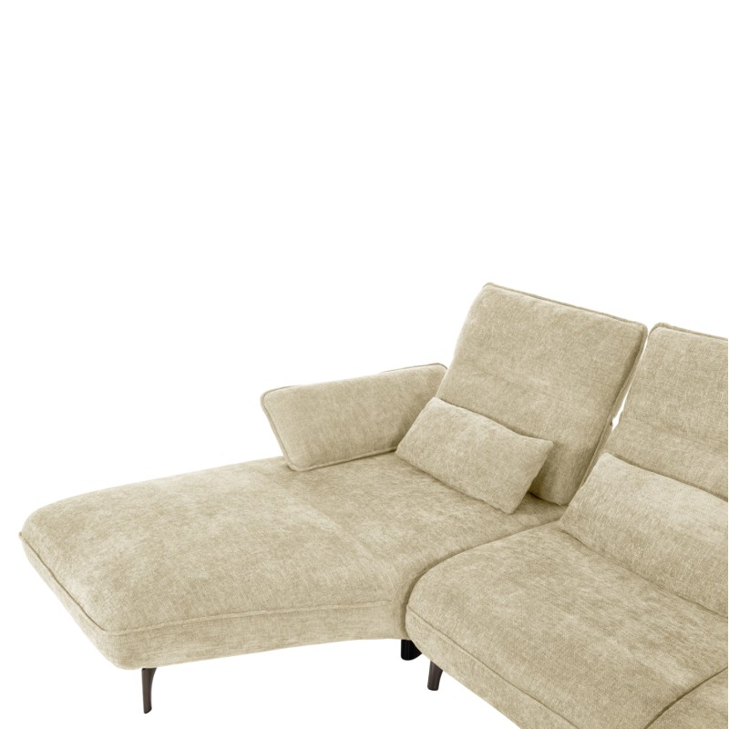 CORNER (LEFT) SOFA-BED CONVERT FK3268.01L ECRU FABRIC 283x188x100Hcm. CORNER (LEFT) SOFA-BED CONVERT FK3268.01L ECRU FABRIC 283x188x100Hcm.