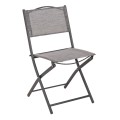 FOLDABLE OUTDOOR CHAIR MAG FK5971.01 GREY METAL-GREY TEXTILENE 45x51x81Hcm. FOLDABLE OUTDOOR CHAIR MAG FK5971.01 GREY METAL-GREY TEXTILENE 45x51x81Hcm.
