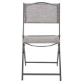 FOLDABLE OUTDOOR CHAIR MAG FK5971.01 GREY METAL-GREY TEXTILENE 45x51x81Hcm. FOLDABLE OUTDOOR CHAIR MAG FK5971.01 GREY METAL-GREY TEXTILENE 45x51x81Hcm.