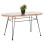 OUTDOOR OVAL COFFEE TABLE ALLEGRA FK5695.11 BEIGE WICKER-BLACK METAL 100x45x51,5Hcm.