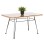 OUTDOOR COFFEE TABLE ALLEGRA FK6076 BLACK METAL-BEIGE WICKER 95X55X51.5Hcm.