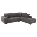 CORNER SOFA (RIGHT) COVEN FK3266.03R DARK GREY FABRIC 298x102-208x85Hcm. CORNER SOFA (RIGHT) COVEN FK3266.03R DARK GREY FABRIC 298x102-208x85Hcm.