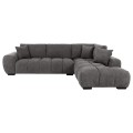 CORNER SOFA (RIGHT) COVEN FK3266.03R DARK GREY FABRIC 298x102-208x85Hcm. CORNER SOFA (RIGHT) COVEN FK3266.03R DARK GREY FABRIC 298x102-208x85Hcm.