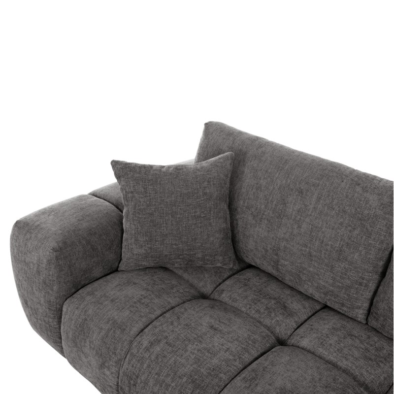 CORNER SOFA (RIGHT) COVEN FK3266.03R DARK GREY FABRIC 298x102-208x85Hcm. CORNER SOFA (RIGHT) COVEN FK3266.03R DARK GREY FABRIC 298x102-208x85Hcm.