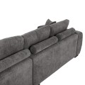 CORNER SOFA (RIGHT) COVEN FK3266.03R DARK GREY FABRIC 298x102-208x85Hcm. CORNER SOFA (RIGHT) COVEN FK3266.03R DARK GREY FABRIC 298x102-208x85Hcm.