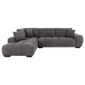 CORNER SOFA (LEFT) COVEN FK3266.03L DARK GREY FABRIC 298x102-208x85Hcm. CORNER SOFA (LEFT) COVEN FK3266.03L DARK GREY FABRIC 298x102-208x85Hcm.