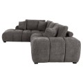 CORNER SOFA (LEFT) COVEN FK3266.03L DARK GREY FABRIC 298x102-208x85Hcm. CORNER SOFA (LEFT) COVEN FK3266.03L DARK GREY FABRIC 298x102-208x85Hcm.