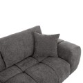 CORNER SOFA (LEFT) COVEN FK3266.03L DARK GREY FABRIC 298x102-208x85Hcm. CORNER SOFA (LEFT) COVEN FK3266.03L DARK GREY FABRIC 298x102-208x85Hcm.