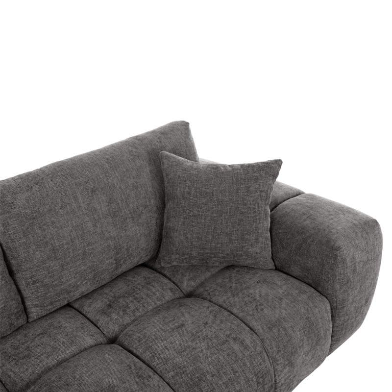 CORNER SOFA (LEFT) COVEN FK3266.03L DARK GREY FABRIC 298x102-208x85Hcm. CORNER SOFA (LEFT) COVEN FK3266.03L DARK GREY FABRIC 298x102-208x85Hcm.