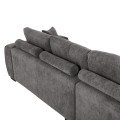 CORNER SOFA (LEFT) COVEN FK3266.03L DARK GREY FABRIC 298x102-208x85Hcm. CORNER SOFA (LEFT) COVEN FK3266.03L DARK GREY FABRIC 298x102-208x85Hcm.