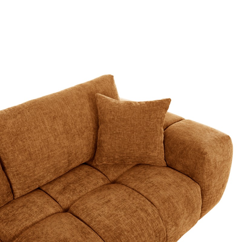 CORNER SOFA (LEFT) COVEN FK3266.02L BRICK RED FABRIC 298x102-208x85Hcm. CORNER SOFA (LEFT) COVEN FK3266.02L BRICK RED FABRIC 298x102-208x85Hcm.