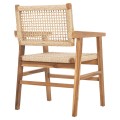 DINING ARMCHAIR BJORN FK9403.21 SOLID TEAK WOOD-ROPE 56x56x83Hcm. DINING ARMCHAIR BJORN FK9403.21 SOLID TEAK WOOD-ROPE 56x56x83Hcm.