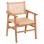 DINING ARMCHAIR BJORN FK9403.21 SOLID TEAK WOOD-ROPE 56x56x83Hcm.