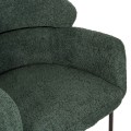 INDOOR DINING SET 5PCS ZOD FK21045 ROUND TABLE WITH CERAMIC TOP-4 ARMCHAIRS IN PETROL GREEN INDOOR DINING SET 5PCS ZOD FK21045 ROUND TABLE WITH CERAMIC TOP-4 ARMCHAIRS IN PETROL GREEN