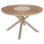 OUTDOOR ROUND TABLE MORIL FK6041.04 ALUMINUM IN CHAMPAGNE COLOR-POLYWOOD IN NATURAL WOOD Φ120cm.