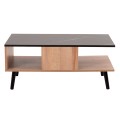 COFFEE TABLE WITH SHELF GUNNEZ FK9036.22 OAK-BLACK MARBLE LOOK 90x54x38,5H cm.