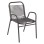 OUTDOOR ARMCHAIR AVRIL FK5968.01 METAL AND SYNTHETIC RATTAN IN GREY COLOR 54.5x56x78H