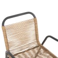 OUTDOOR ARMCHAIR AVRIL FK5968.02 METAL IN GREY-SYNTHETIC RATTAN IN NATURAL 54.5x56x78H OUTDOOR ARMCHAIR AVRIL FK5968.02 METAL IN GREY-SYNTHETIC RATTAN IN NATURAL 54.5x56x78H