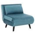ARMCHAIR-BED BRAXTON FK8425.25 MINT-COLORED VELVET 78x88x78Hcm.
