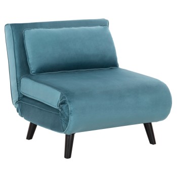 ARMCHAIR-BED BRAXTON FK8425.25 MINT-COLORED VELVET 78x88x78Hcm.