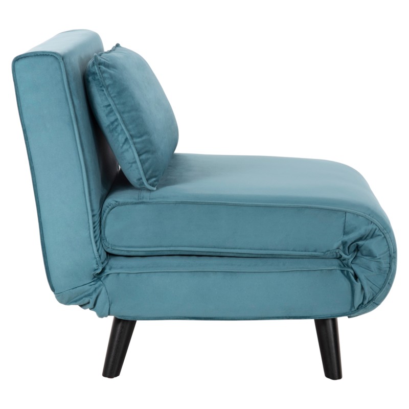 ARMCHAIR-BED BRAXTON FK8425.25 MINT-COLORED VELVET 78x88x78Hcm.