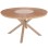 OUTDOOR ROUND TABLE MORIL FK6042.04 ALUMINUM IN CHAMPAGNE COLOR-POLYWOOD IN NATURAL WOOD Φ150cm.