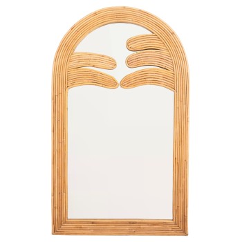 WALL MIRROR REFLECT FK4367 NATURAL RATTAN FRAME 60x4,5x100Hcm.
